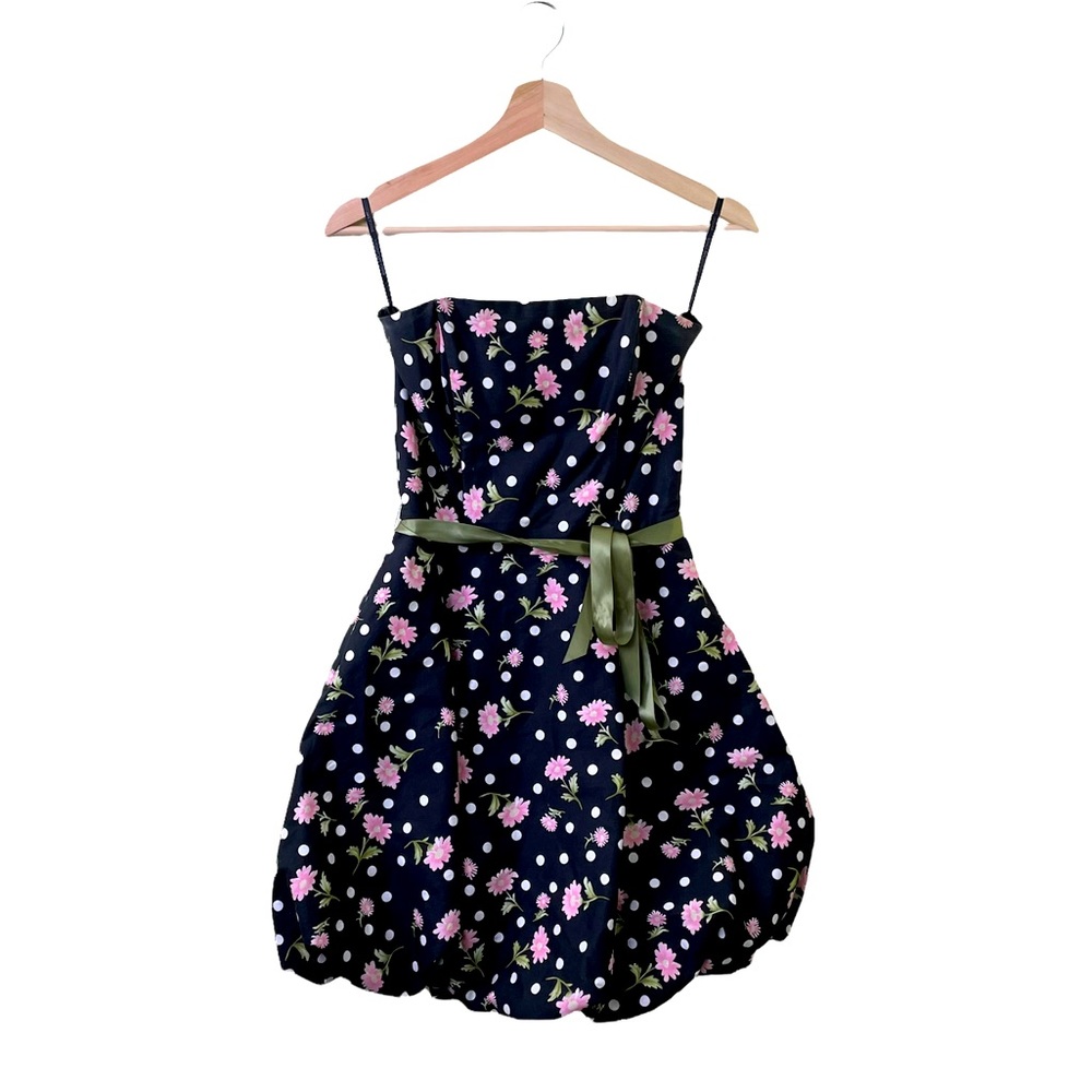 Vintage Gunne Sax Jessica McClintock Puffy Floral Dress in Size 3/4